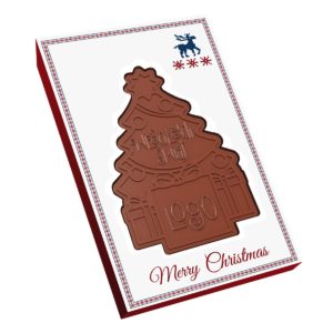 Čokolády ve tvaru vánočního stromečku